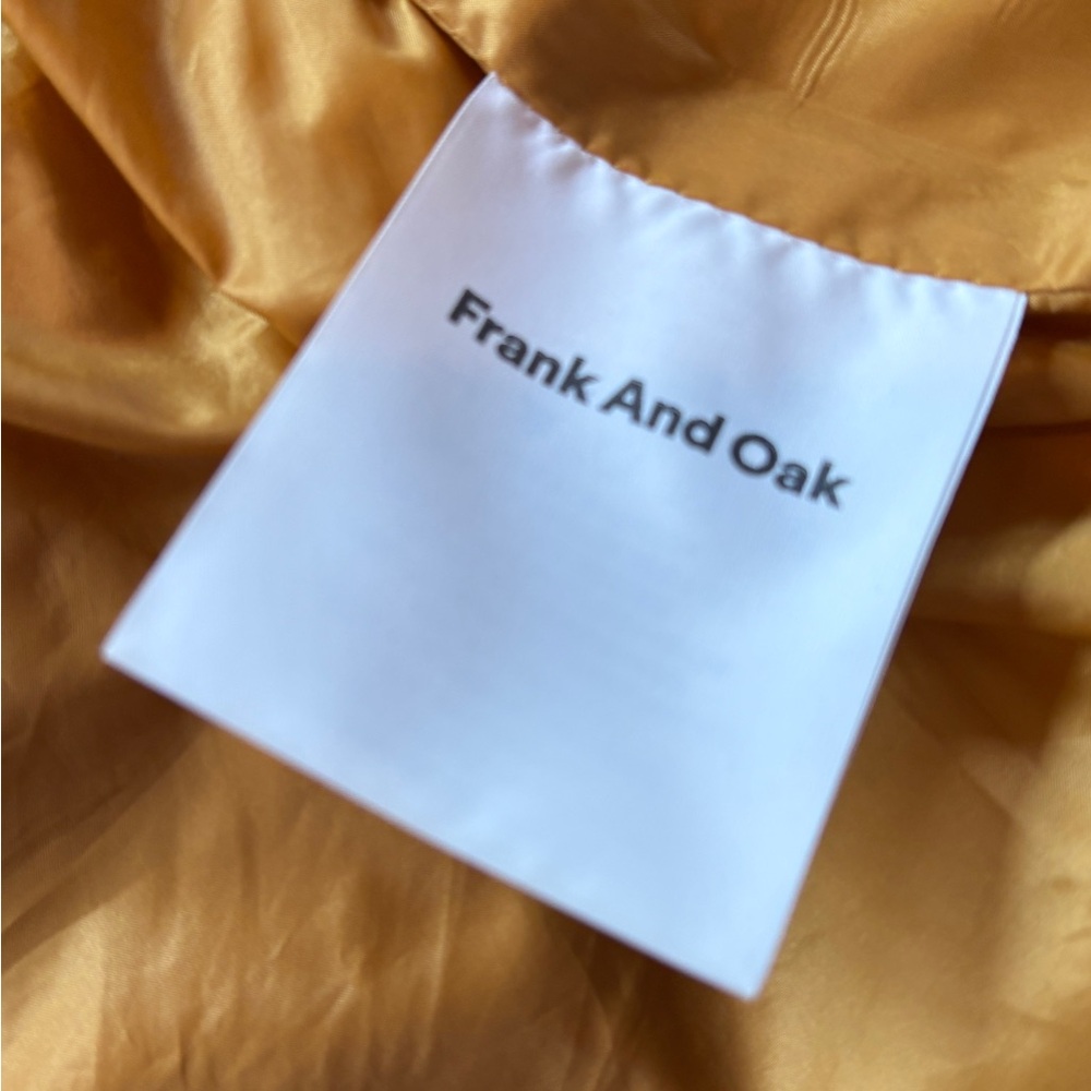 Frank And Oak mustard quilted vest size XS insulated - Picture 8 of 8